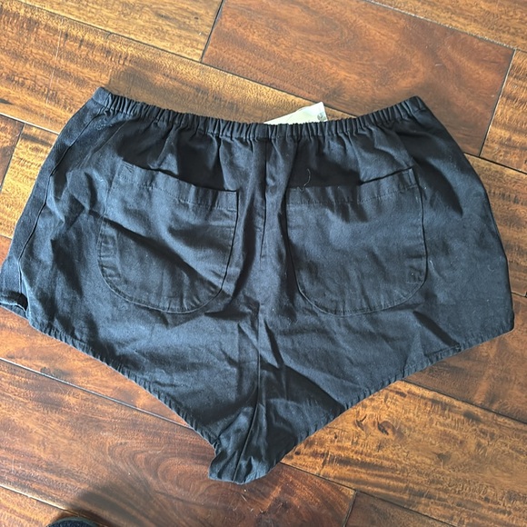 Anthropologie | black linen Athletic shorts running shorts - Picture 9 of 10